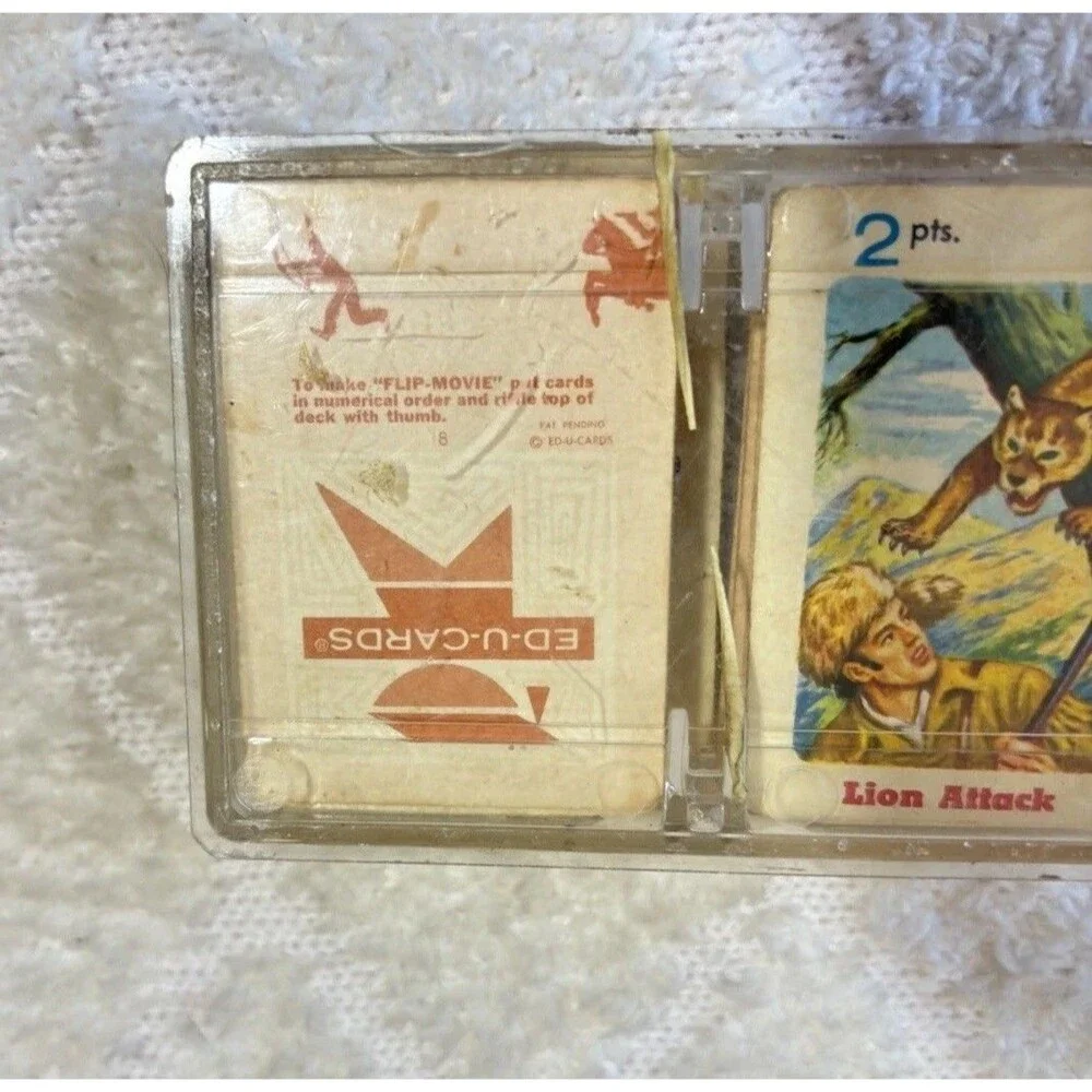 Vintage 1960s Ed-U-cards Daniel Boone Card Game Native American Frontier Trivia